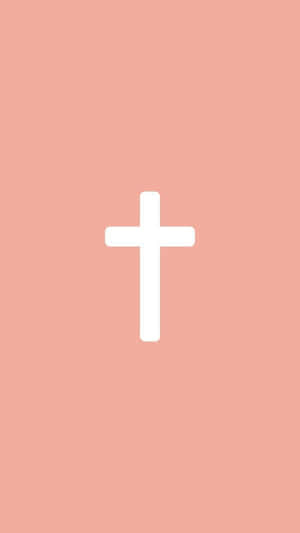 Find Solace And Strength With Pink Cross Wallpaper