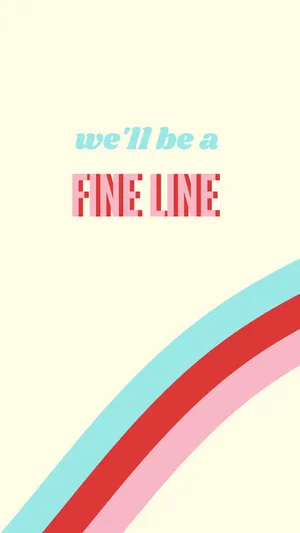 Fine Line Inspired Graphic Art Wallpaper