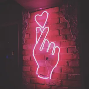 Finger Heart Light Wallpaper