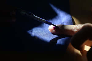 Finger Marked With Indelible Ink Wallpaper