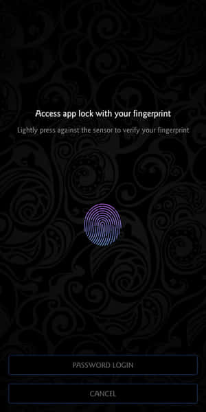 Fingerprint Authentication App Screen Wallpaper