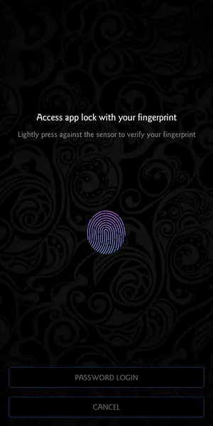 Fingerprint Authentication App Screen Wallpaper