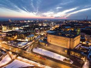 Finnish Parliament In Finland Wallpaper