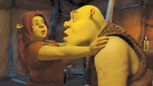 Fiona Stopping Shrek Pc Background Wallpaper