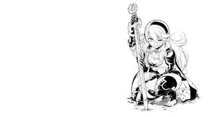 Fire Emblem Warriors Black And White Female Corrin Wallpaper