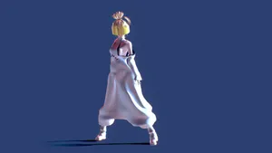 Fire Force Haumea Character Model Wallpaper