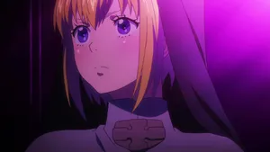 Fire Force Iris Contemplative Expression Wallpaper