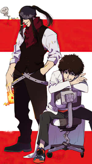 Fire Force Joker And Viktor Licht Wallpaper