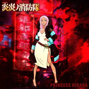 Fire Force Princess Hibana Standing Wallpaper