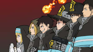 Fire Force Team Portrait Wallpaper