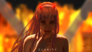 Fire Girl Clarity Wallpaper