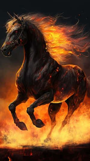 Fire Horse Rising Wallpaper
