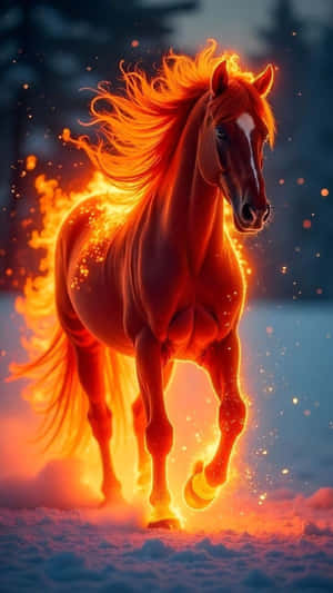 Fire Horse Spirit Wallpaper