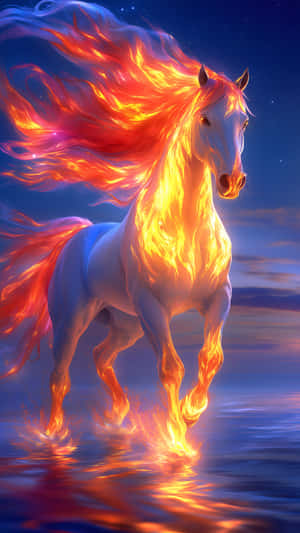 Fire Horse Spirit Wallpaper