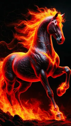 Fire Horse Spirit Wallpaper