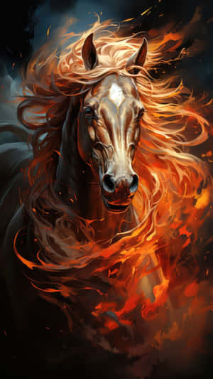 Fire Horse Spirit Wallpaper