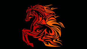 Fire Horse Symbol Wallpaper