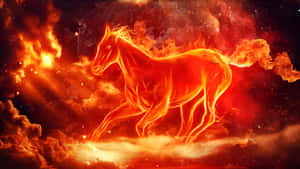 Fire Horse Symbolism Wallpaper