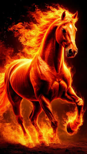 Fire Horse Symbolism Wallpaper