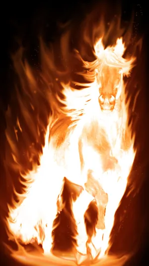 Fire Horse Symbolism Wallpaper