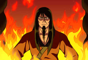 Fire Lord Ozai Flames Backdrop Wallpaper