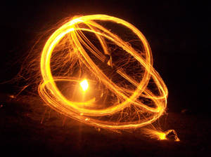 Fire Poi Cool Ipad Wallpaper