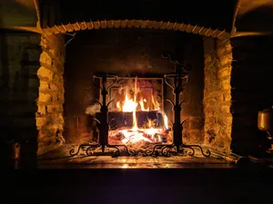 Fireplace Dark Fire Pfp Wallpaper