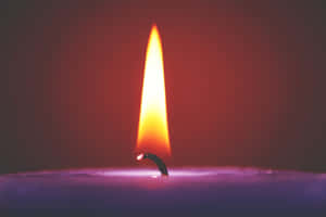 First Advent Candle Flame Wallpaper