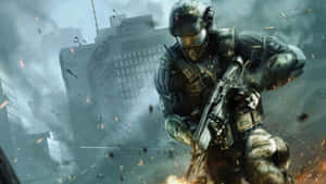 First Person Shooter In Action Wallpaper