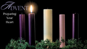 First Sundayof Advent Candle Lighting Wallpaper