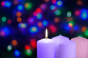 First Sundayof Advent Candle Lit Wallpaper