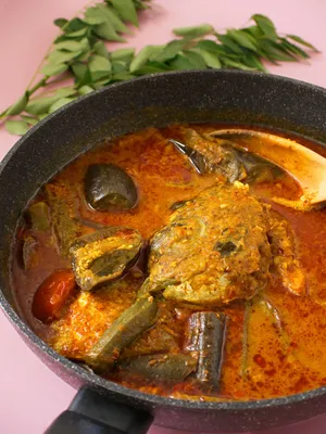 Fish Head Curry Singaporean Dish Close Up Shot Wallpaper
