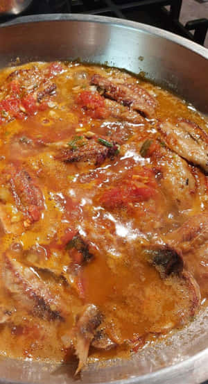 Fish Stew Budet Close Up Shot Wallpaper