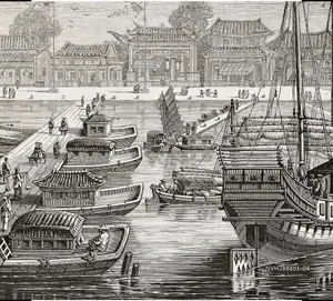 Fishermans Wharf Bw Sketch Wallpaper