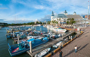 Fishermans Wharf Docked Boats Wallpaper