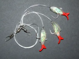 Fishing Lureson Gray Background Wallpaper