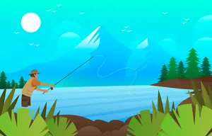 Fishing Rod Wallpaper Wallpaper