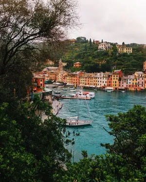 Fishing Village In Portofino Italy Wallpaper