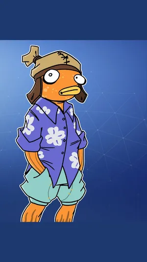 Fishstick Fortnite Hawaiian Shirt Wallpaper
