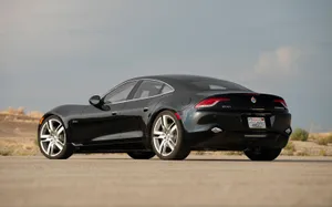 Fisker Karma In A Picturesque Scenery Wallpaper
