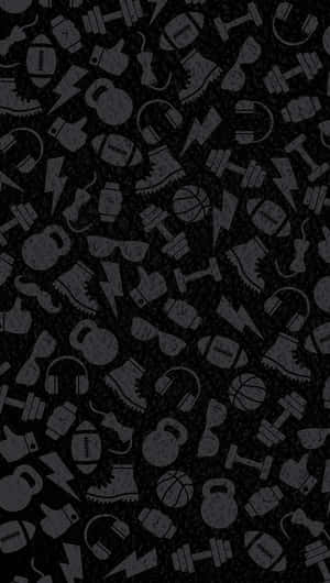 Fitness Icons Pattern Wallpaper Wallpaper