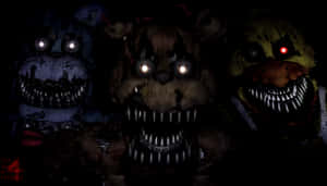 Five Nights At Freddys 4 Bonnie, Freddy And Chikka Wallpaper