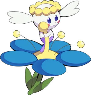 Flabébé Blue Flower Wallpaper