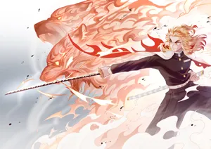 Flame_ Hashira_in_ Action.jpg Wallpaper