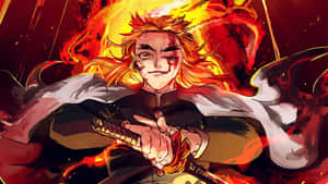 Flame_ Hashira_in_ Action.jpg Wallpaper