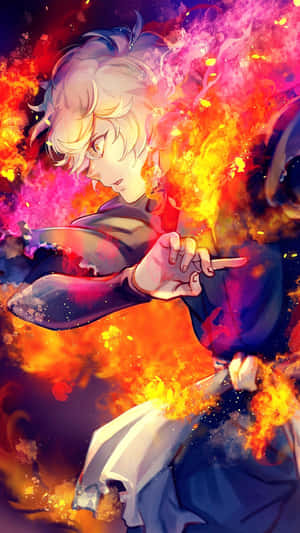 Flamesof Fury Anime Artwork Wallpaper