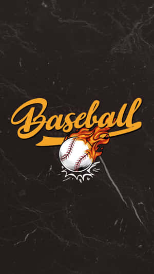 Flaming_ Baseball_ Aesthetic_ Wallpaper Wallpaper