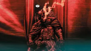 Flaming Batman Artwork Wallpaper