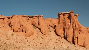 Flaming Cliffs Of Mongolias Wallpaper