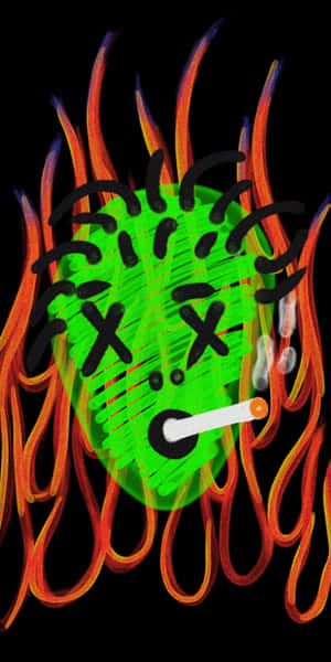 Flaming_ Graffiti_ Artwork Wallpaper